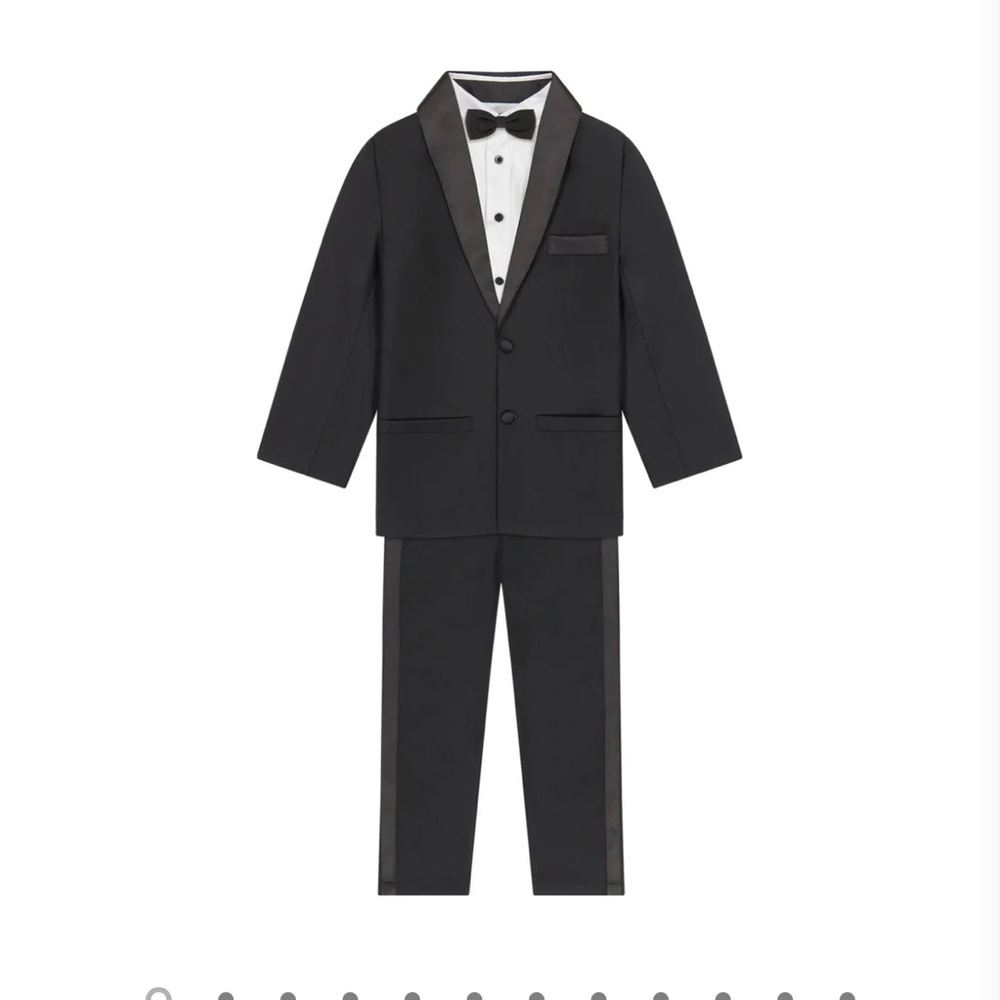 Andy & Evan Black Kids Blazer Set
